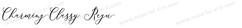 Charming-Classy Regu字体转换